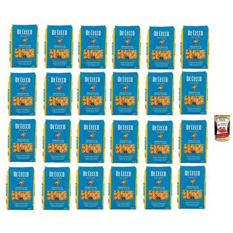 De Cecco Ditali Lisci N°58, 100% Italienisch Pasta Nudeln 24x 500g Original italienisch inkl. Italian Gourmet Polpa 400g