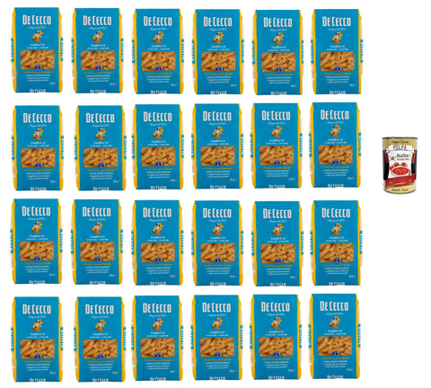 Italian Gourmet E.R. Internationale Nudeln De Cecco Fusilli N°34, 100% Italienisch Pasta Nudeln 24x 500g + Italian Gourmet Polpa 400g 8032804040014