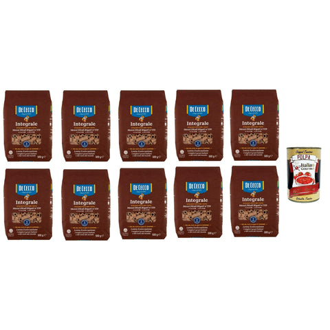 De Cecco Integrale Mezzi Ditali Rigati N° 159, Pasta integrale, Vollkornnudeln 10x500g Original italienisch