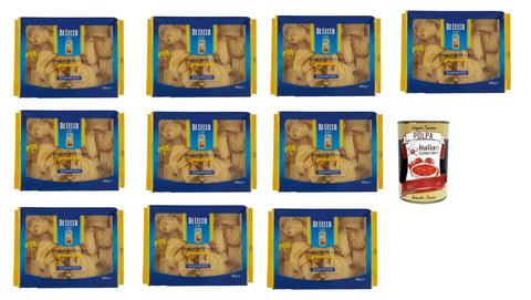 Italian Gourmet E.R. Internationale Nudeln De Cecco Le Specialità Pappardelle N° 201, 100% Italienisch Pasta Nudeln 10x 500g + Italian Gourmet Polpa 400g 8032804040014