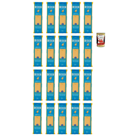 De Cecco Linguine n. 7 100% Italienisch Pasta Nudeln 20x 500g Original italienisch inkl. Italian Gourmet Polpa 400g