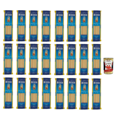 DE CECCO Mezzanelli N°415, 100% Pasta Nudeln 24x500g Original italienisch
