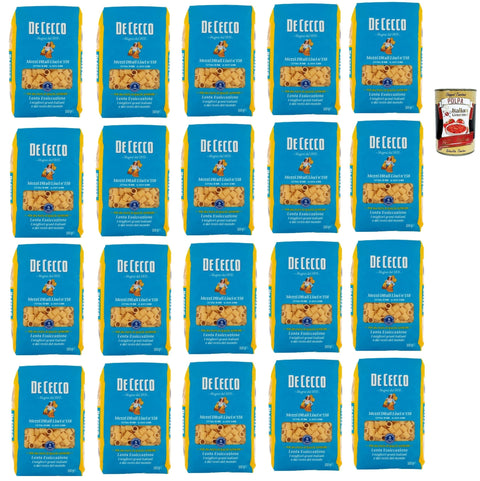 Italian Gourmet E.R. Internationale Nudeln De Cecco Mezzi Ditali Lisci N°158 100% Italienisch Pasta Nudeln 20x 500g + Italian Gourmet Polpa 400g 8032804040014