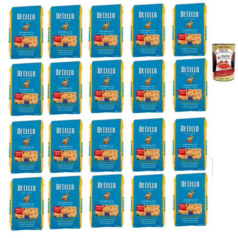 De Cecco Orecchiette N°91, 100% Pasta Nudeln 20x 500g inkl. Italian Gourmet Polpa 400g Original italienisch