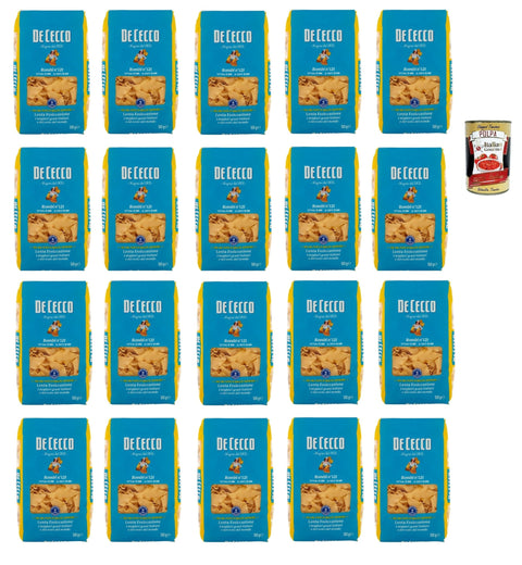Italian Gourmet E.R. Internationale Nudeln De Cecco Rombi N°121, 100% Italienisch Pasta Nudeln 20x 500g + Italian Gourmet Polpa 400g 8032804040014