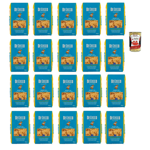 De Cecco Rombi N°121, 100% Pasta Nudeln 20x 500g inkl. Italian Gourmet Polpa 400g Original italienisch