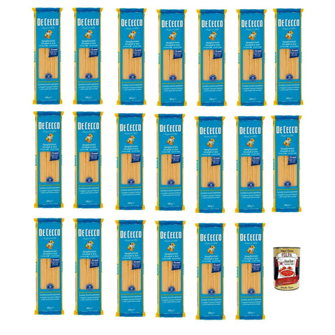 De Cecco Spaghettoni Grandi N°414, 100% Italienisch Pasta Nudeln 20x 500g Original italienisch inkl. Italian Gourmet Polpa 400g