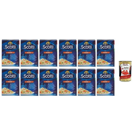Riso Scotti Riso Ribe, Italienischer Reis, Superfeine Reiskörner ideal für Suppen, Vakuumverpackung 12x500g Original italienisch Pasta