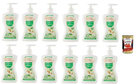 Italian Gourmet E.R. Intimduschen Spuma Di Sciampagna Latte detergente intimo fresco Frische Intimreinigungsmilch 12x300 ml + Italian Gourmet Polpa di Pomodoro 400g 8007750016321