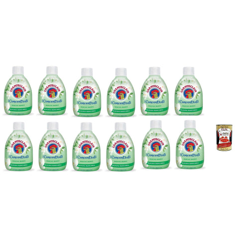 CHANTECLAIR I Konzentrate Wäscheparfüm Weißer Moschus, intensiver und anhaltender Duft auf dem Haar, 12x 220 ml Original italienisch inkl. Italian Gourmet Polpa 400g