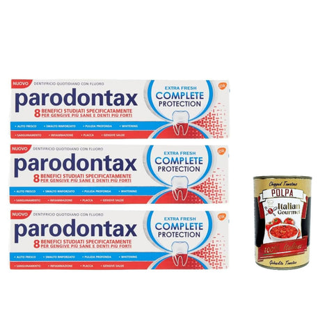 Dentifricio Complete Protection Extra Fresh, Zahnpasta für gesundes Zahnfleisch und starke Zähne 3x75ml Original italienisch