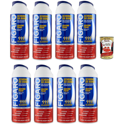 Figà Figaro Schiuma da Barba Classic Rasierschaum für häufiges Rasieren 8x400ml Original italienisch Pflege