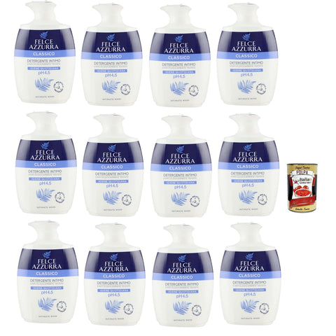 Felce azzurra Klassisches intimes Waschmittel für die tägliche intime Hygiene mit pH Wert von 4, 5 12x250ml Original italienisch Pflege