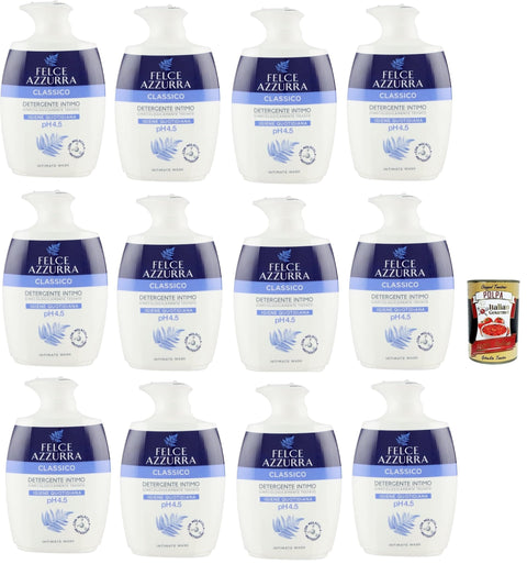 Felce azzurra Klassisches intimes Waschmittel für die tägliche intime Hygiene mit pH Wert von 4, 5 12x250ml Original italienisch Pflege