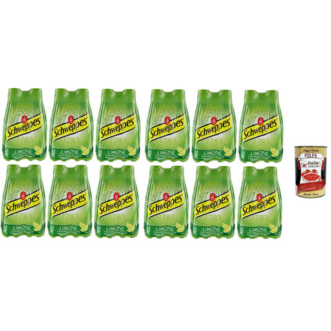 TONICA LIMONE ZITRONE lemon tonic water pet flasche 4x 250ml 12x Original italienisch inkl. Italian Gourmet Polpa 400g