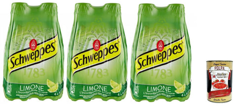 TONICA LIMONE ZITRONE lemon tonic water pet flasche 4x 250ml 3x Original italienisch inkl. Italian Gourmet Polpa 400g
