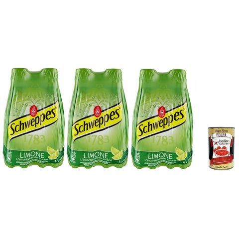 TONICA LIMONE ZITRONE lemon tonic water pet flasche 4x 250ml 3x Original italienisch inkl. Italian Gourmet Polpa 400g