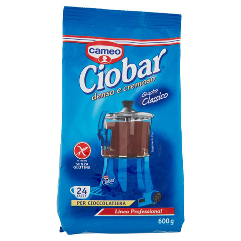 Cameo Ciobar Professional Classico Vorbereitung für Heiße Schokolade Schokoladengetränk 24 Tassen Glutenfrei 600g Original italienisch