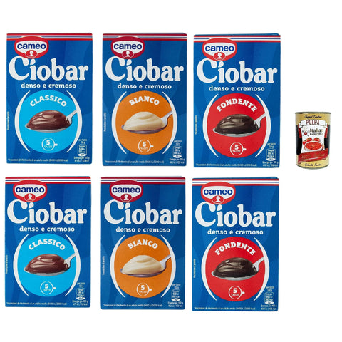 Cameo Ciobar Testpaket Kakao heiße schokolade istant chocolate schoko, istant hot chocolate 6x 125g inkl. Italian Gourmet polpa 400g Original italienisch