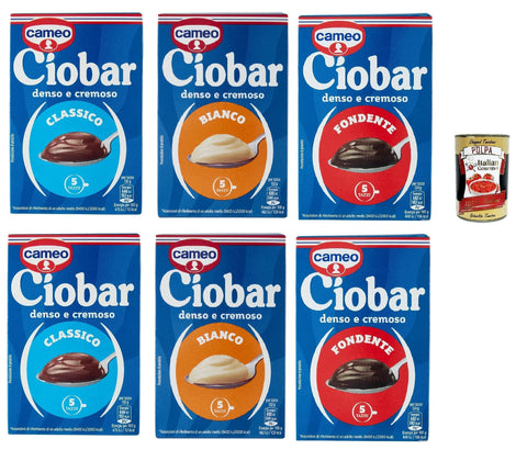 Italian Gourmet E.R. Kakao & Heiße Schokolade Cameo Ciobar Testpaket Kakao heiße schokolade istant chocolate 6x 125g schoko, istant hot chocolate + Italian Gourmet polpa 400g 8032804040014
