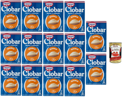 Italian Gourmet E.R. Kakao & Heiße Schokolade Cameo Ciobar Weiße Schokolade heiße schokolade istant chocolate 14x 105g schoko, istant white hot chocolate + Italian Gourmet polpa 400g 8032804040014