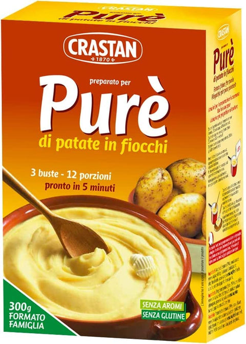 Italian Gourmet E.R. Kartoffelgerichte 3x Crastan purè di patate Kartoffelpüree ohne Palmöl Kartoffel 225 g püree 8007100060059