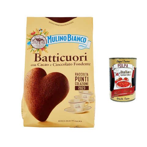 Mulino Bianco Batticuori Cocoa Shortbread Kekse mit Kakao 12x350g Original italienisch