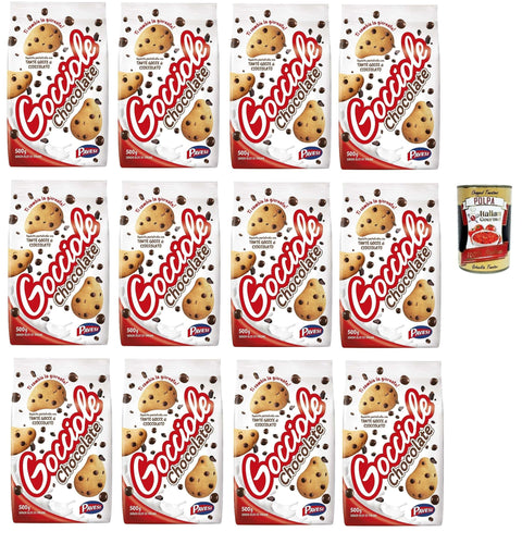 Pavesi Barilla Kekse Gocciole Italien biscuits cookies kuchen brioche 12x 500 g inkl. Italian Gourmet polpa 400g Original italienisch