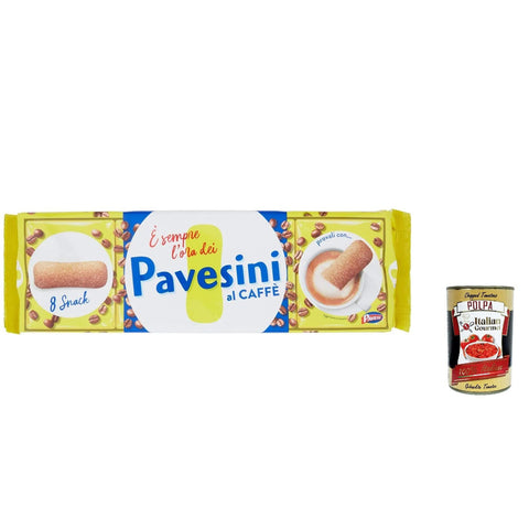 Pavesi Pavesini Kekse Kaffee Biscuits 200 g cookies Coffee kuchen 12x Original italienisch inkl. Italian goumet Polpa 400g
