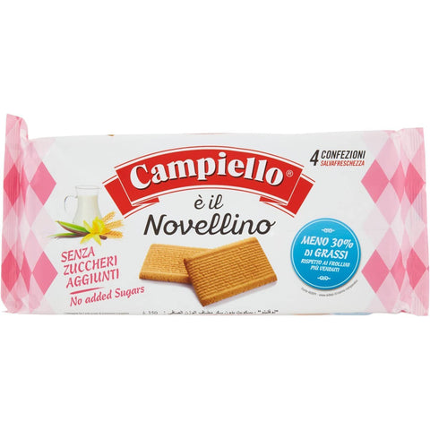 Campiello Novellino ohne Zuckerzusatz Kekse Kuchen Butterkeks 3x350g Original italienisch