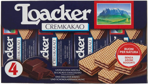 Loacker Classic Würfel Cremkakao schoko cookies reigel kekse Waffeln Multipaket 3x 4x 45g Original italienisch