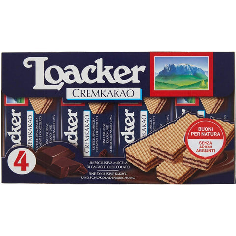 Loacker Classic Würfel Cremkakao schoko cookies reigel kekse Waffeln Multipaket 3x 4x 45g Original italienisch