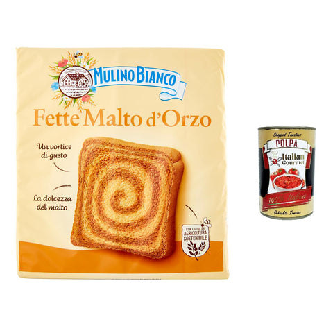 Mulino Bianco Fette biscottate Le fette malto d'orzo Zwieback Kekse Gerstenmalzzweik 3x315g Original italienisch