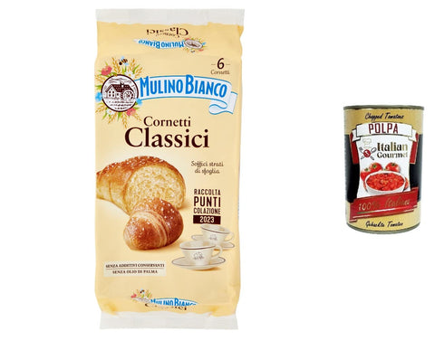 Mulino Bianco Kuchen Cornetti Classici Croissant Snack ohne Konservierungszusätze Briosche kekse 3x240g Original italienisch