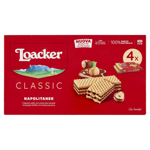 Loacker Classic Würfel Haselnuss schoko reigel kekse Waffeln Napolitaner Multipack ( ) 6x 4x 45g Original italienisch