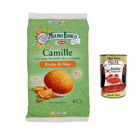 Mulino Bianco Camille Snack, reich an Ballaststoffen 6x304g Original italienisch Kekse