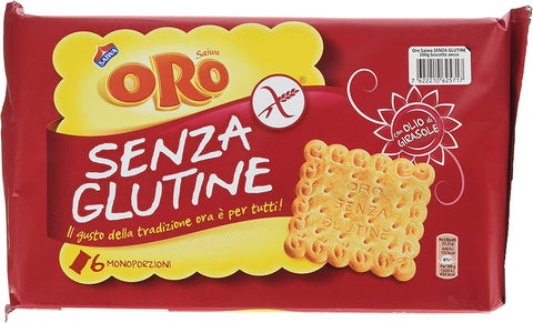 ORO SAIWA senza glutine Biscuits Gluten Free 200g 6x Original italienisch inkl. Italian Gourmet Polpa 400g