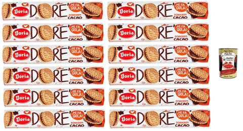 Doria Dorè Doricrem Gusto Cacao Tubo Dorè Doricrem Kakaogeschmack Tube 12x150gr inkl. Italian Gourmet polpa Original italienisch