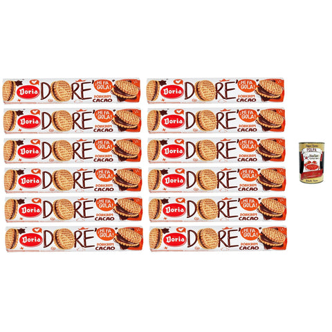 Doria Dorè Doricrem Gusto Cacao Tubo Dorè Doricrem Kakaogeschmack Tube 12x150gr inkl. Italian Gourmet polpa Original italienisch