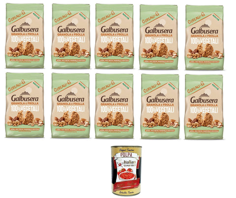 Italian Gourmet E.R. Kekse Galbusera CerealiG Granola und Mürbeteig mit Hafer, Walnüssen, Mandeln, Haselnüssen 10x280g+ Italian Gourmet polpa 400gr 8032804040014