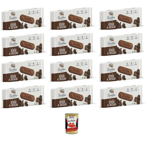Gentilini Osvego al cioccolato Schokoladen - Osvego 12 x 250gr inkl. Italian Gourmet Polpa 400g Original italienisch