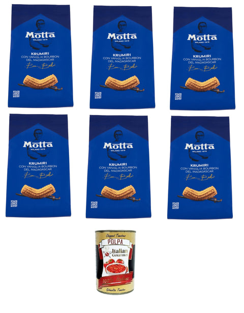 Motta Krumiri mit Bourbon-Vanille aus Madagaskar 6 x 290 g Original italienisch inkl. Italian Gourmet Polpa 400g