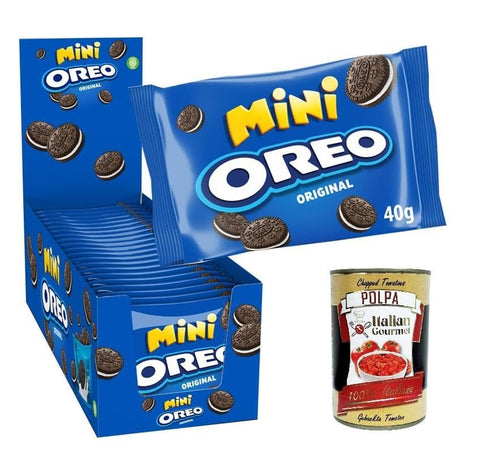 Italian Gourmet E.R. Kekse Oreo Kekse Mini Pocket-Box mit 20 Beuteln à 40 g + Italian Gourmet polpa 400g 8032804040014