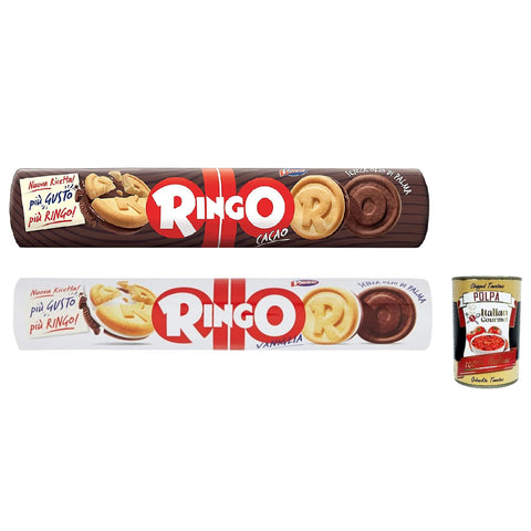 Pavesi Ringo Kekse kekse mit Vanille und kako cookies italien biscuits snack 12x165g Original italienisch