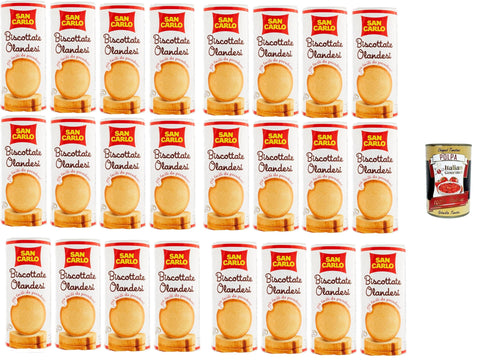 Italian Gourmet E.R. Kekse San Carlo Biscottate Olandesi, più facili da prendere Holländische Kekse, einfacher zu verzehren, 24x125g+ Italian Gourmet polpa 400g 8032804040014