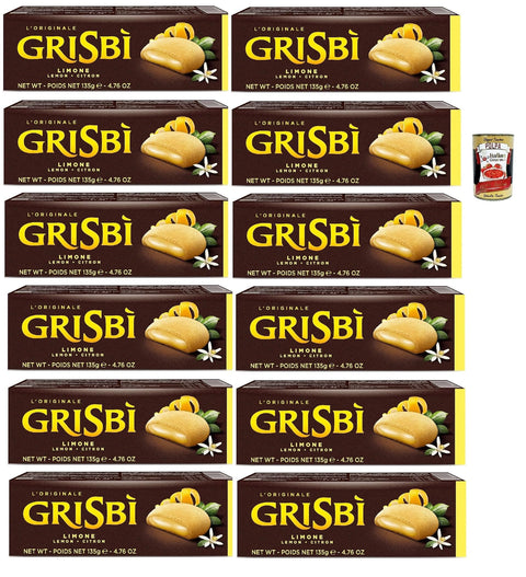 Italian Gourmet E.R. Kekse Vicenzi Grisbi Limone 12x 150g cookies riegel kuchen Kekse Zitronencreme Zitrone + Italian Gourmet polpa 400g 8032804040014