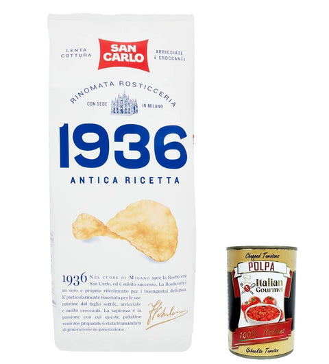 SAN CARLO 1936 Chips Patatine Kartoffelchips gesalzen Kartoffel chips 5x150g Original italienisch Kekse