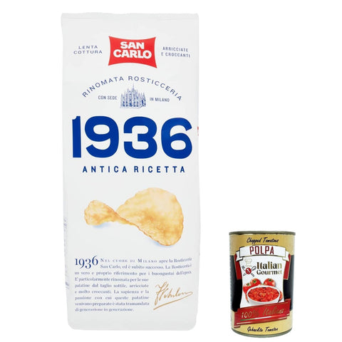 SAN CARLO 1936 Chips Patatine Kartoffelchips gesalzen Kartoffel chips 5x150g Original italienisch Kekse