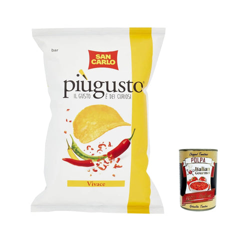 SAN CARLO più gusto Vivace Chips Patatine Kartoffelchips gesalzen chips 5x50g Original italienisch Kekse
