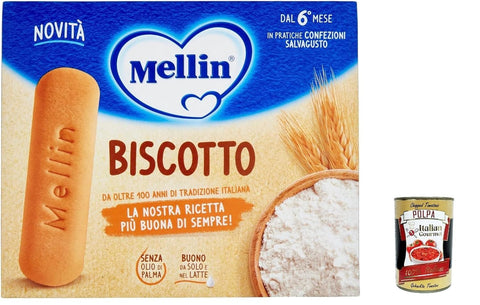 Mellin Biscotto Classico,360g 6x Original italienisch inkl. Italian Gourmet Polpa 400g